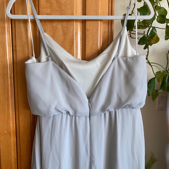 Full length BIRDY Bridesmaids Dress - Dove Grey - Picture 3 of 4